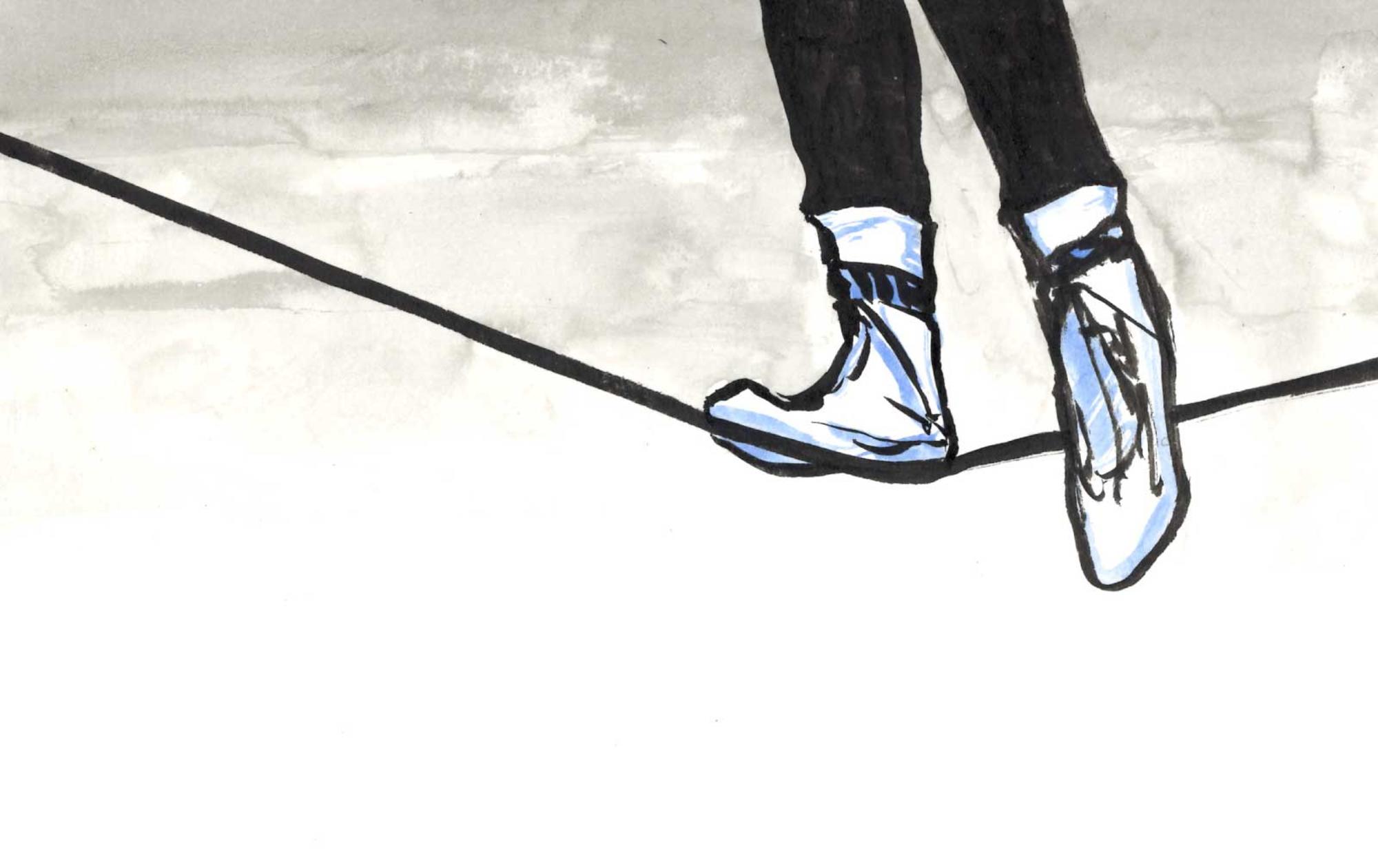 Desmesura -funambulista